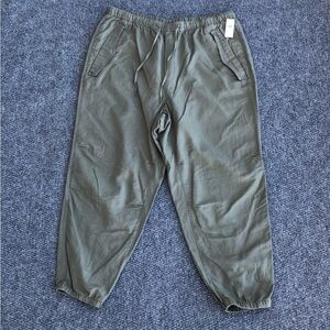 Gap high rise linen cotton utility joggers size XL